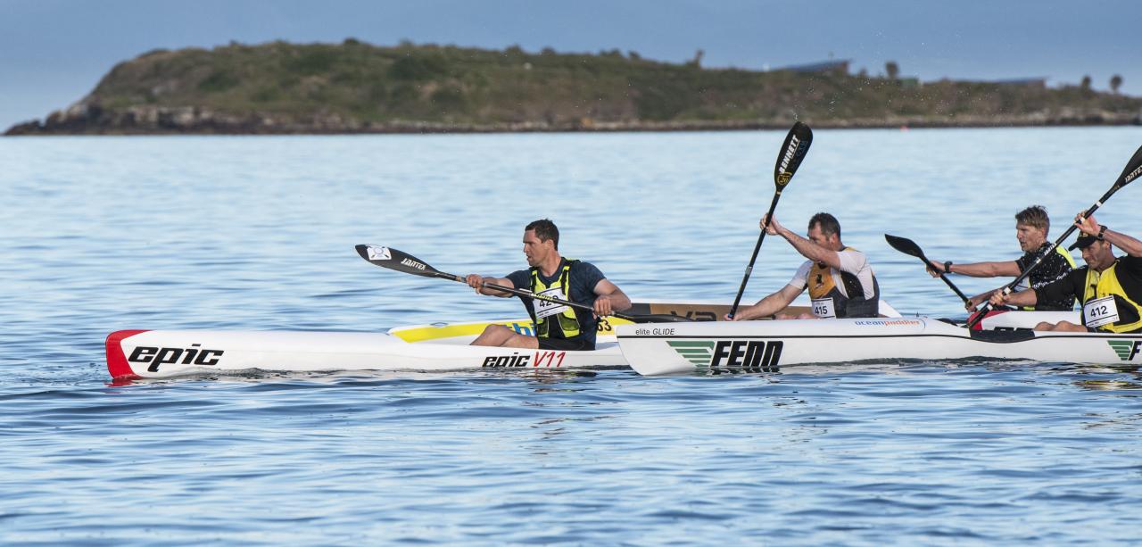 Ben competing at the Freycinet Challenge