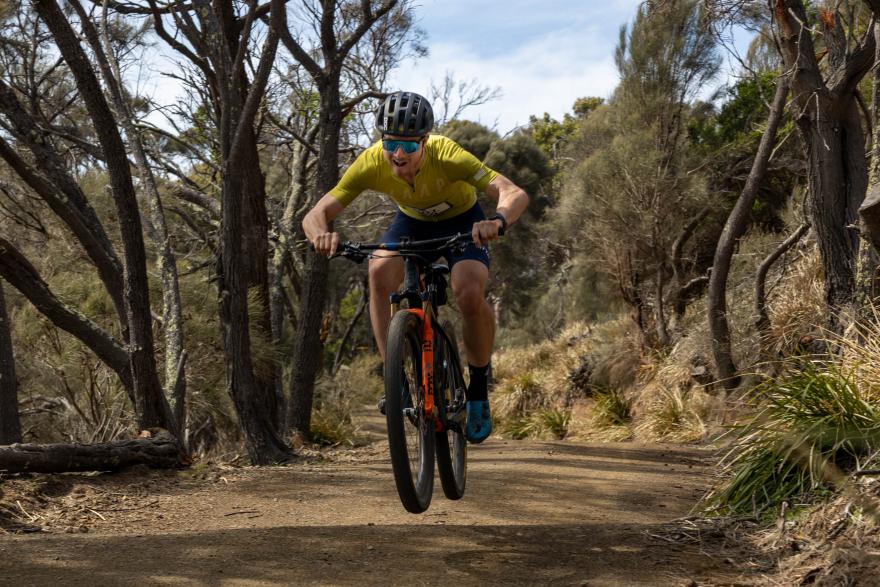 Riding the new Mountain Bike Courses at the Freycinet Challenge